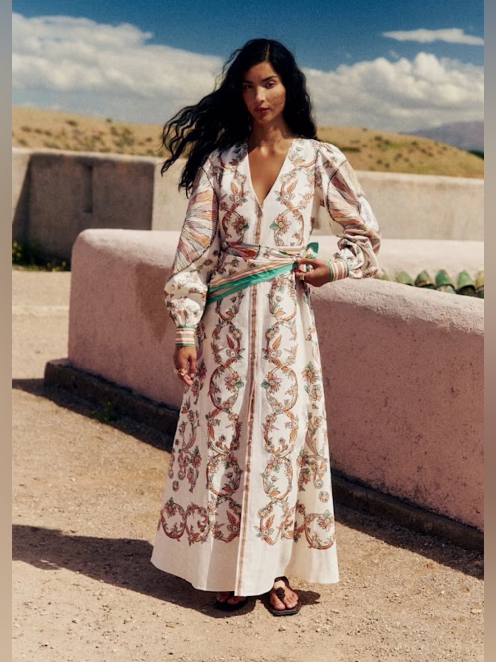NWOT Sezane Ithea Maxi Dress, Size 4 $310 - Picture 2 of 8